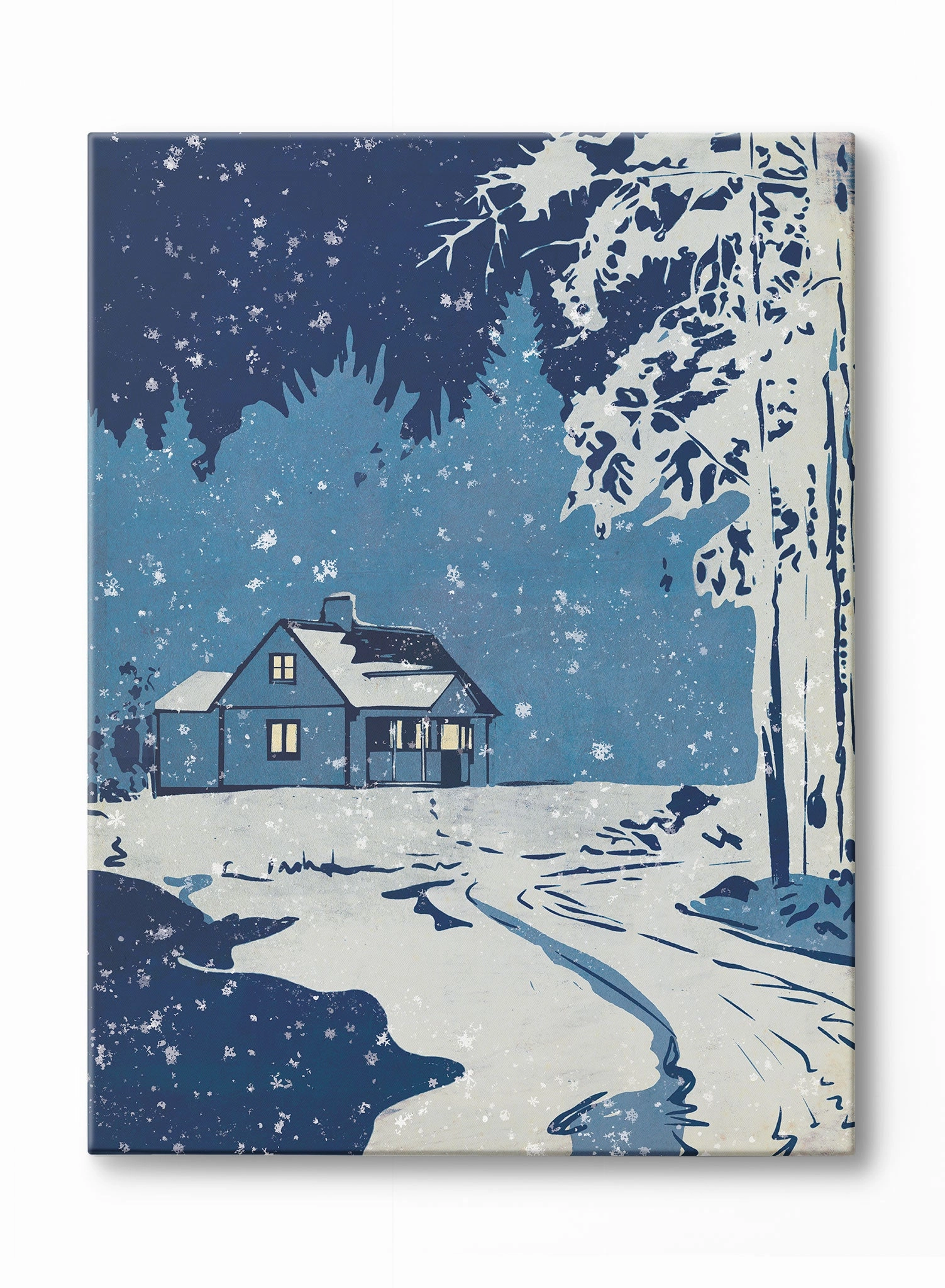 Winter Country Lane, Canvasindoor decorative canvas print