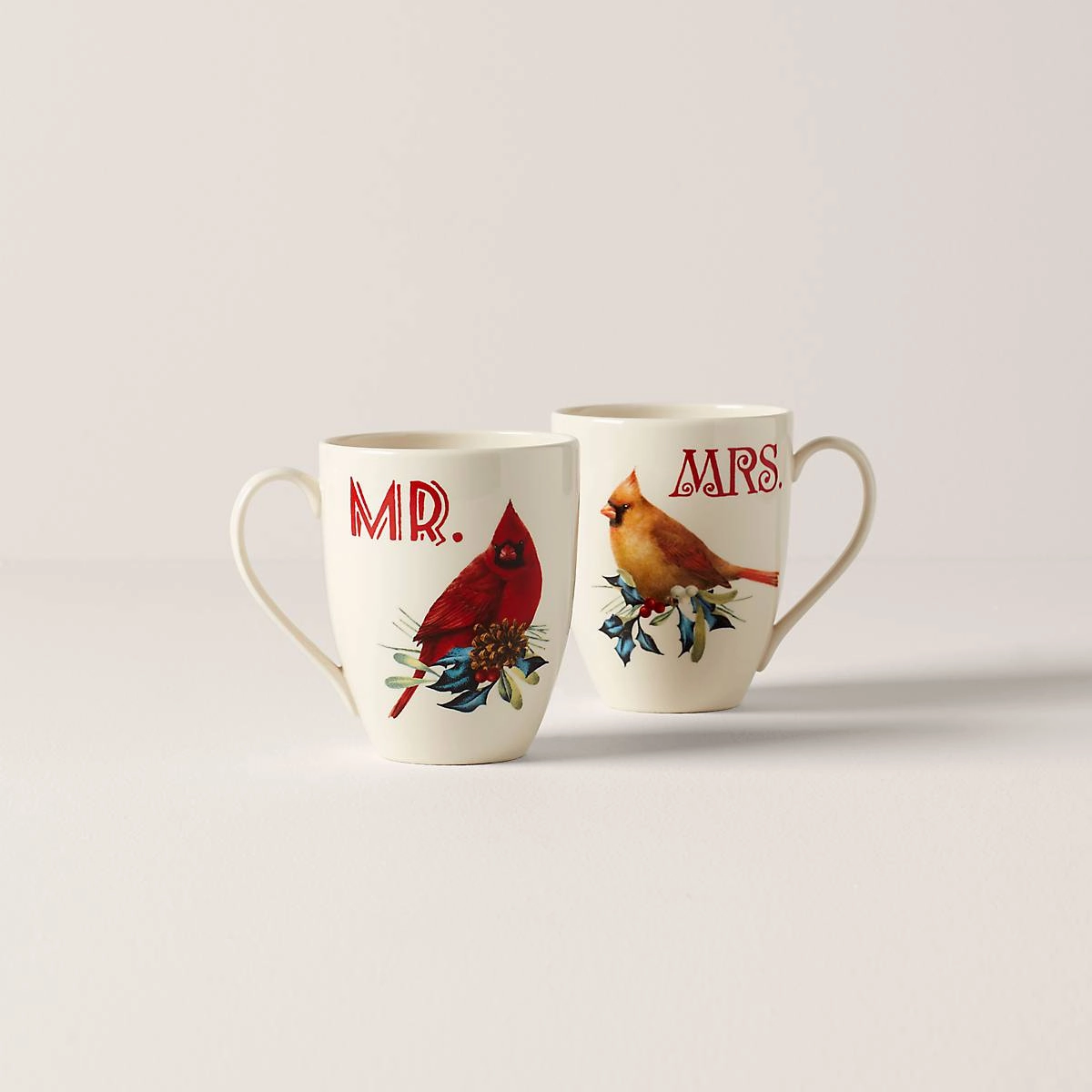 Winter Greeting 2-Piece Mr & Mrs Mug Setmodern kitchen decor ,kitchen dinner set ,dinnerware 