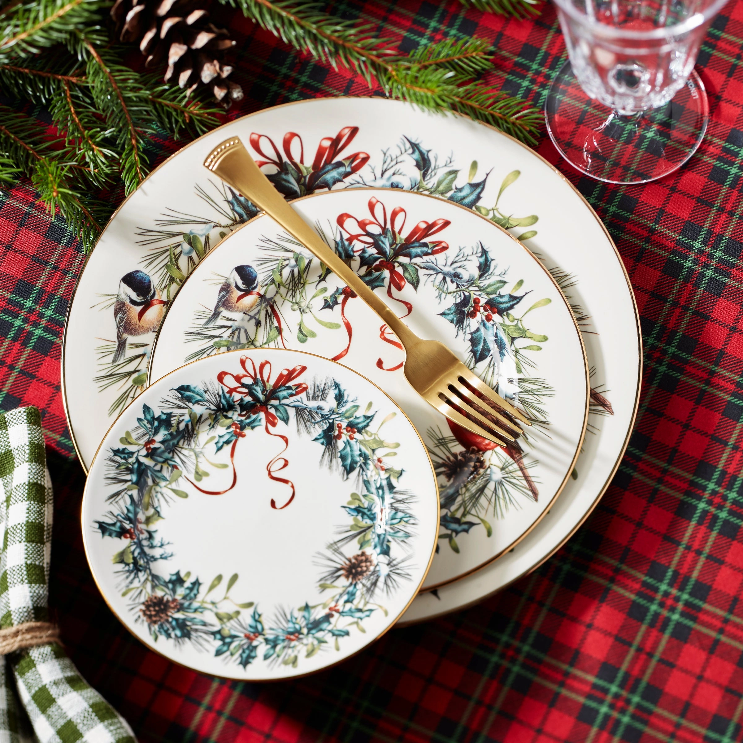 Winter Greetings Bread Plate