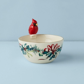 Winter Greetings Cardinal Bowlmodern kitchen decor ,kitchen dinner set ,dinnerware 