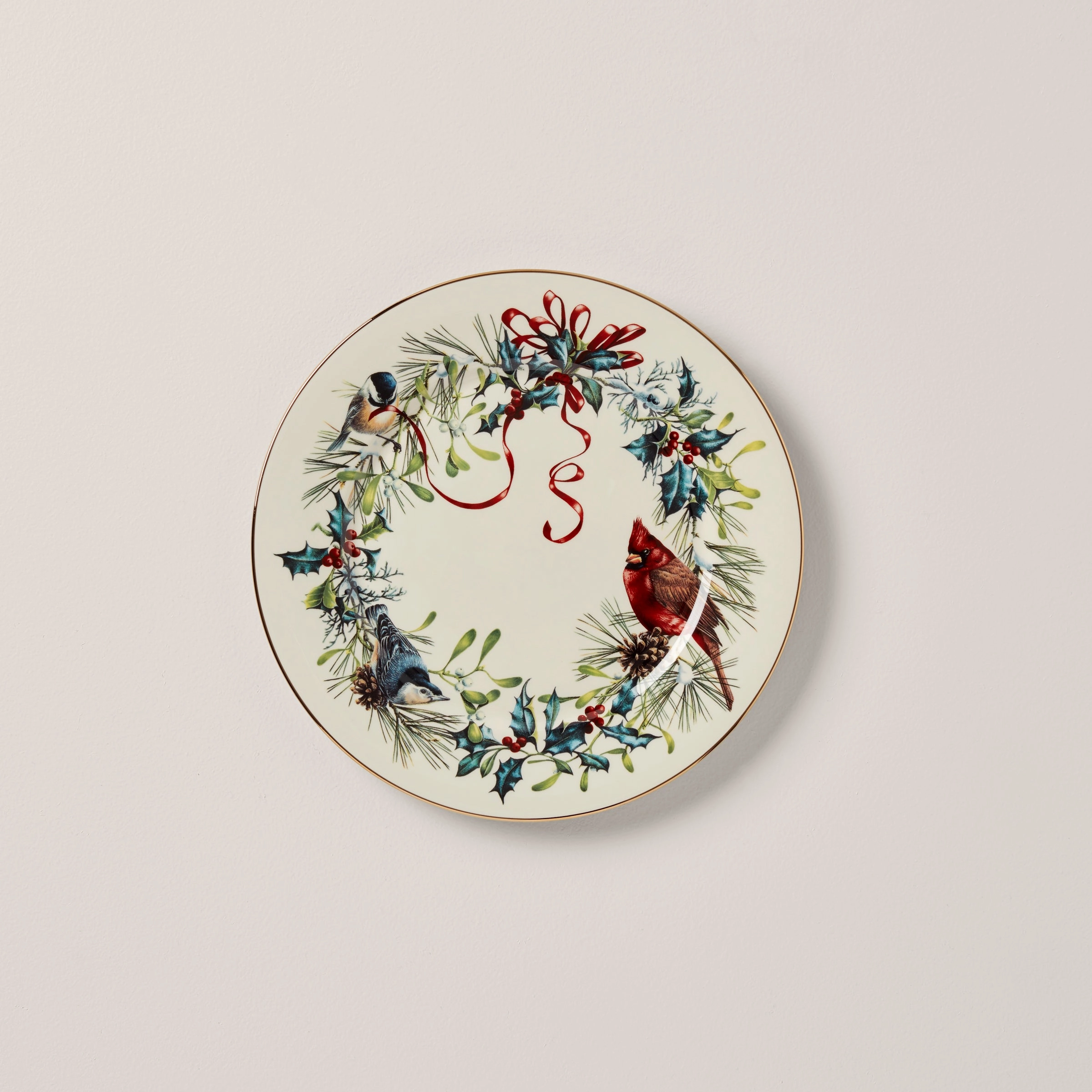 Winter Greetings Dinner Platemodern kitchen decor ,kitchen dinner set ,dinnerware 