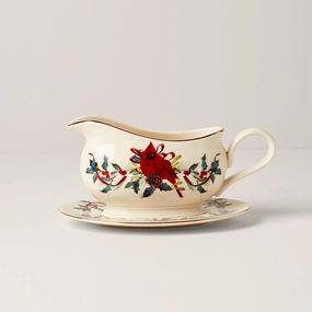 Winter Greetings Gravy Boat & Standafternoon tea dessert tray