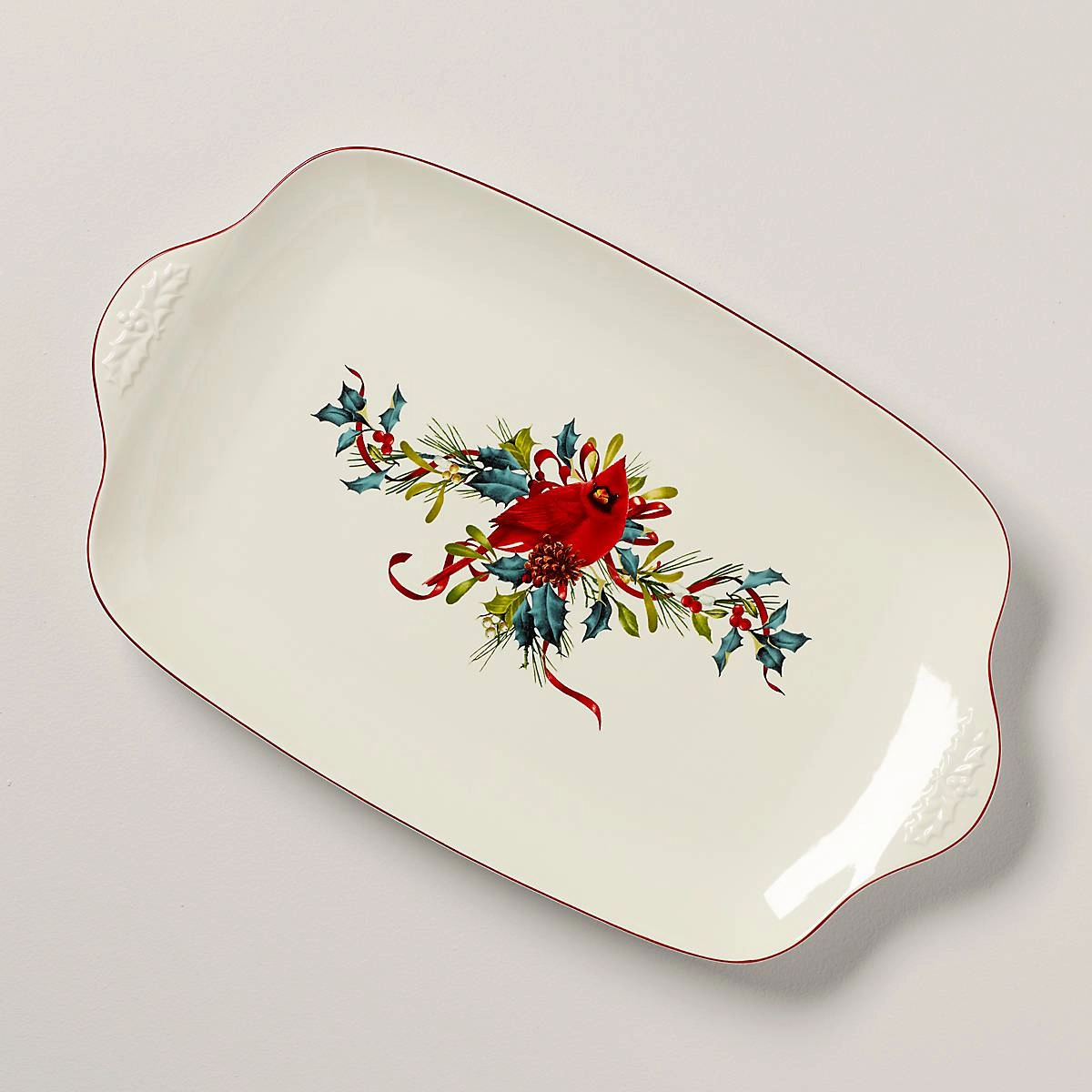Winter Greetings Oversized Plattermodern kitchen decor ,kitchen dinner set ,dinnerware 