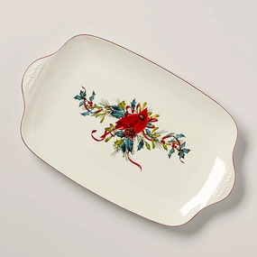 Winter Greetings Oversized Plattermodern kitchen decor ,kitchen dinner set ,dinnerware 