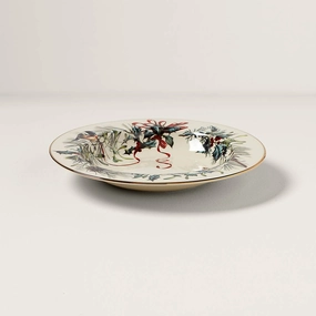 Winter Greetings Rimmed Bowlmodern kitchen decor ,kitchen dinner set ,dinnerware 
