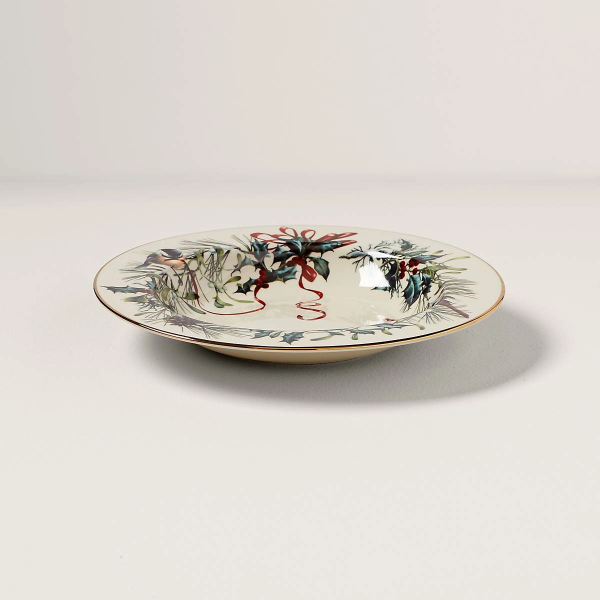 Winter Greetings Rimmed Bowlmodern kitchen decor ,kitchen dinner set ,dinnerware 