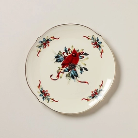 Winter Greetings Round Serving Plattermodern kitchen decor ,kitchen dinner set ,dinnerware 