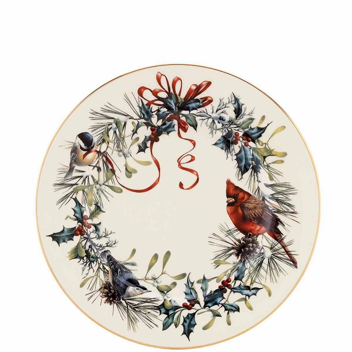 Winter Greetings Salad Platemodern kitchen decor ,kitchen dinner set ,dinnerware 