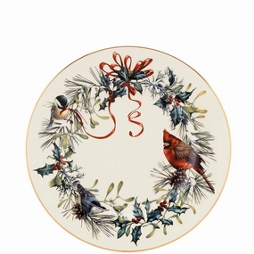 Winter Greetings Salad Platemodern kitchen decor ,kitchen dinner set ,dinnerware 