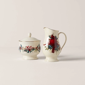 Winter Greetings Sugar & Creamer Setafternoon tea dessert tray