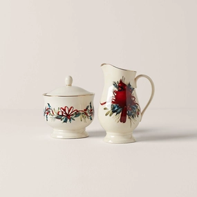 Winter Greetings Sugar & Creamer Setmodern kitchen decor ,kitchen dinner set ,dinnerware 