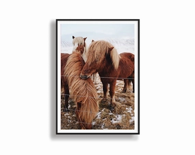 Winter Ponies Second Editionnordic style wall decor