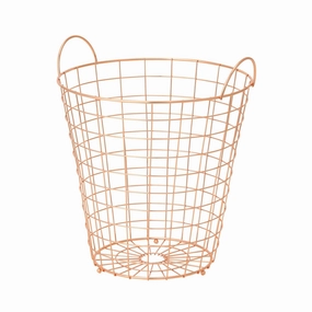 Wire Basket Copperdecorative storage box ,stackable storage box 