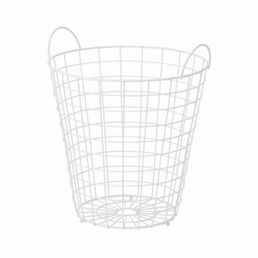 Wire Basket Whitedecorative storage box ,stackable storage box 