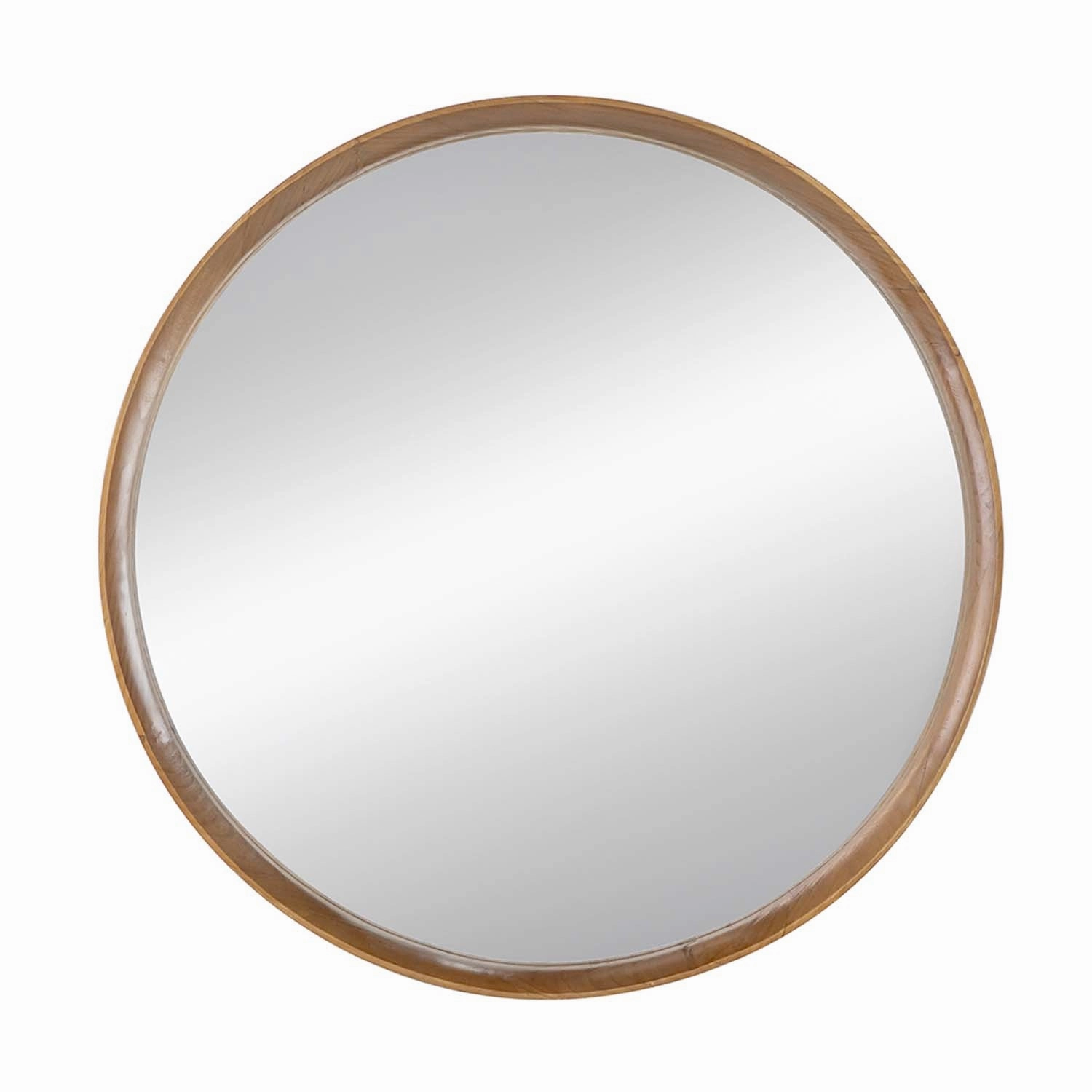 Wood Round Mirror - 2.6'home decor ,wall decor 