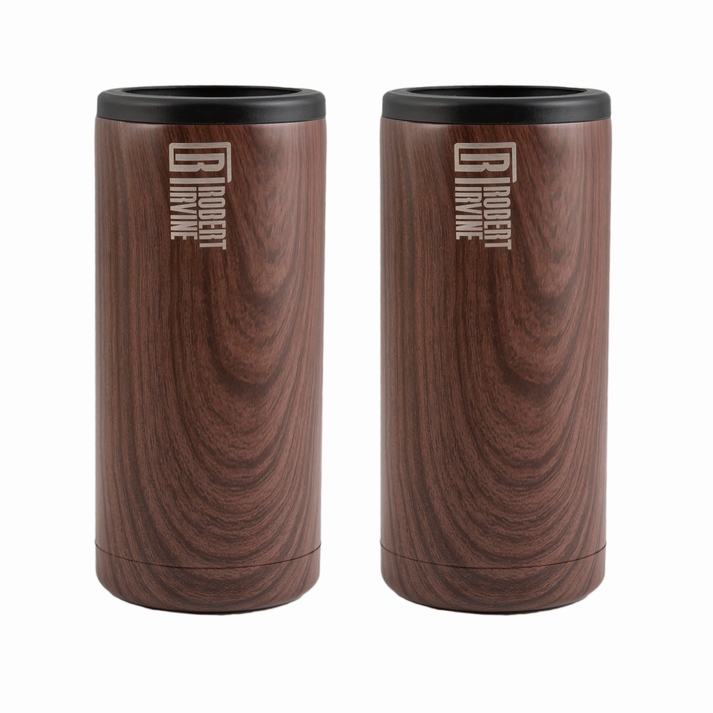 Wood Slim Coolers - Set Of 2glass cups ,personalized mugs 