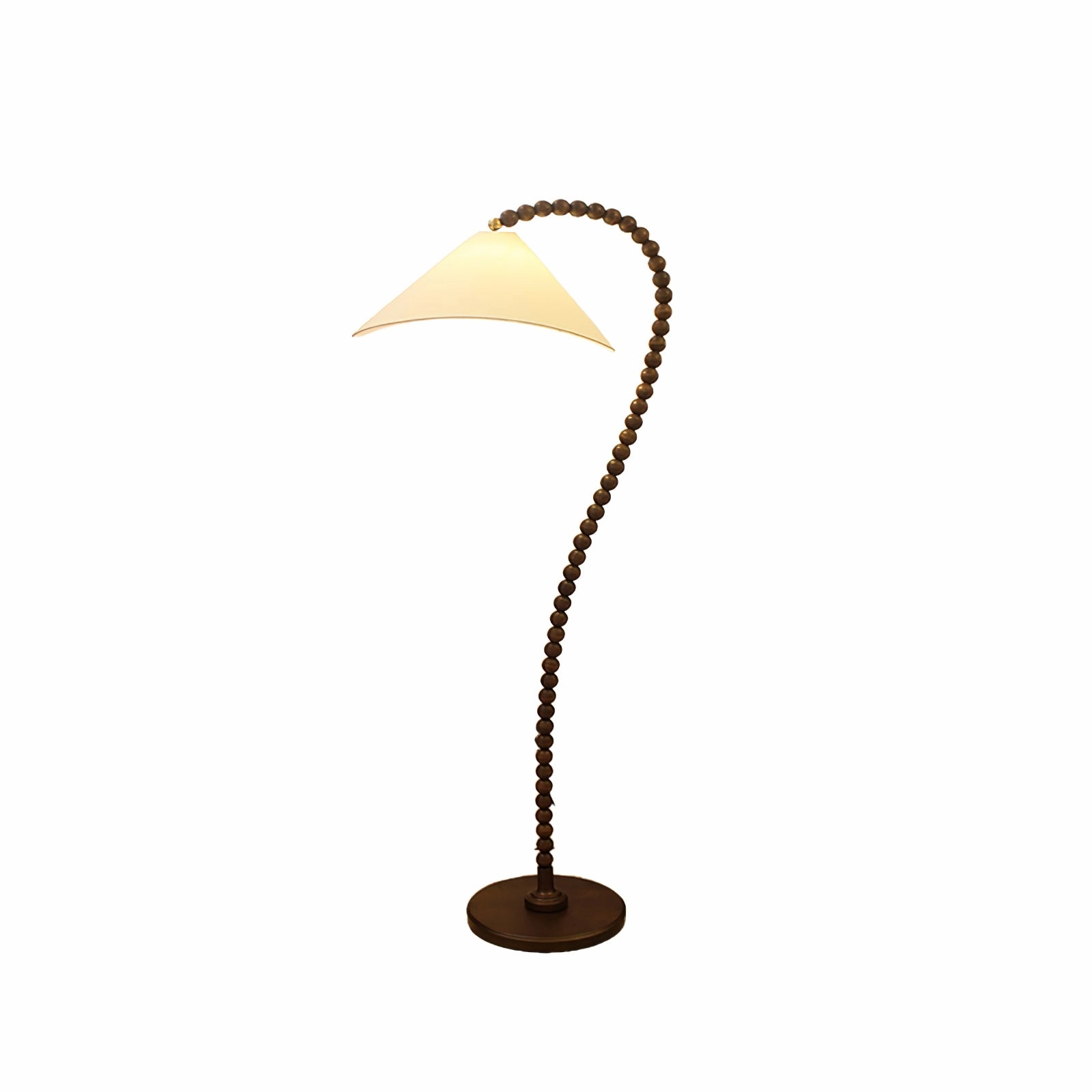 Wooden Bead Floor Lamp