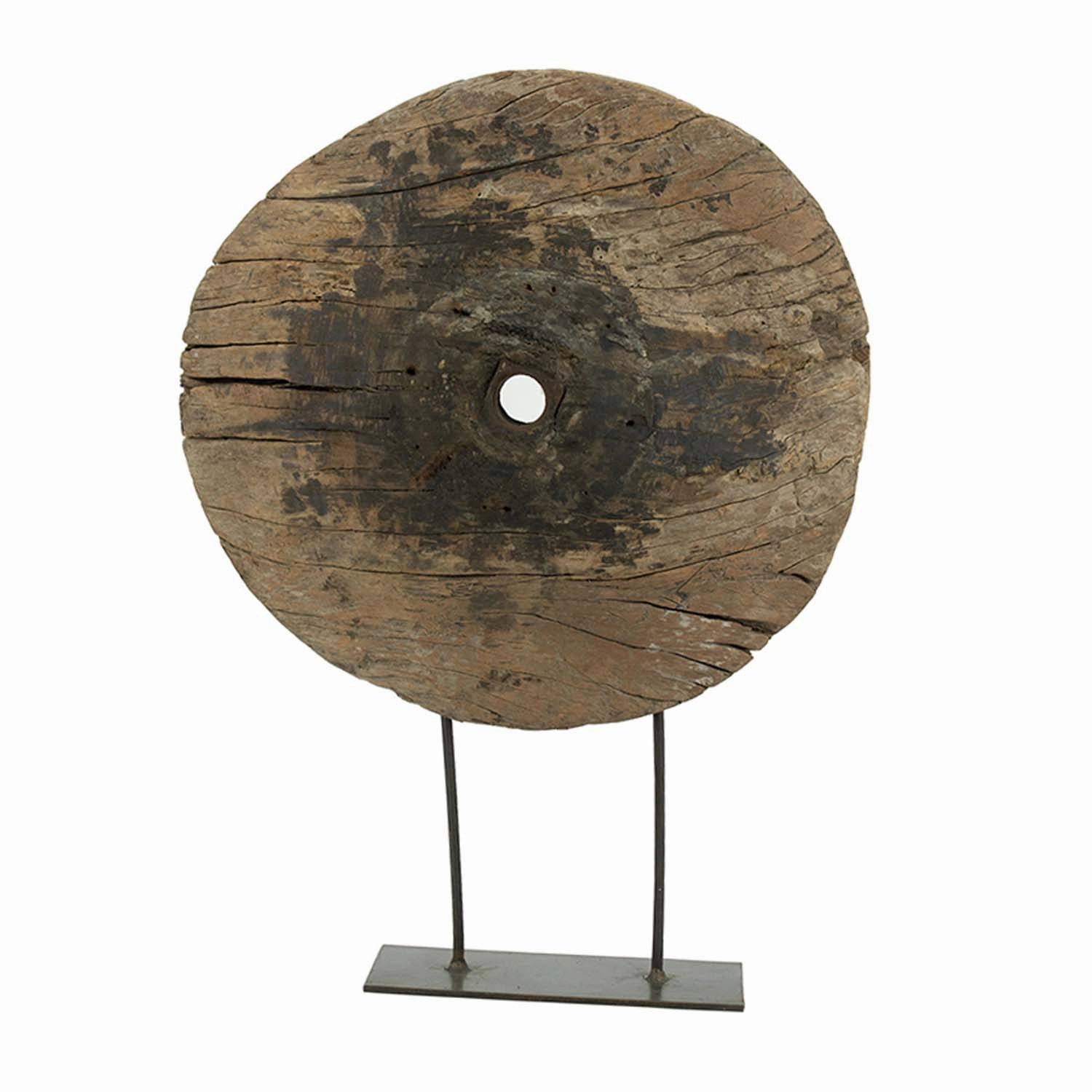 Wooden Wheel Sculpturehome decor ,wall decor 