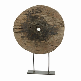 Wooden Wheel Sculpturehome decor ,wall decor 