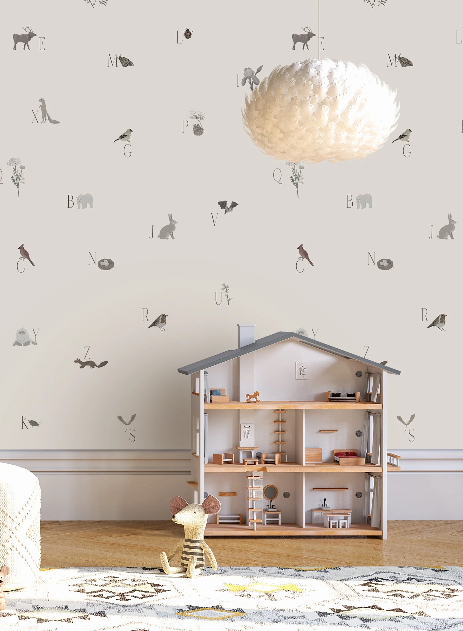 Woodland Lesson in English, Wallpaper