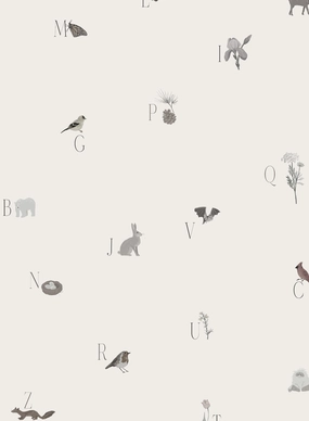 Woodland Lesson in English, Wallpapernordic minimalist wallpaper