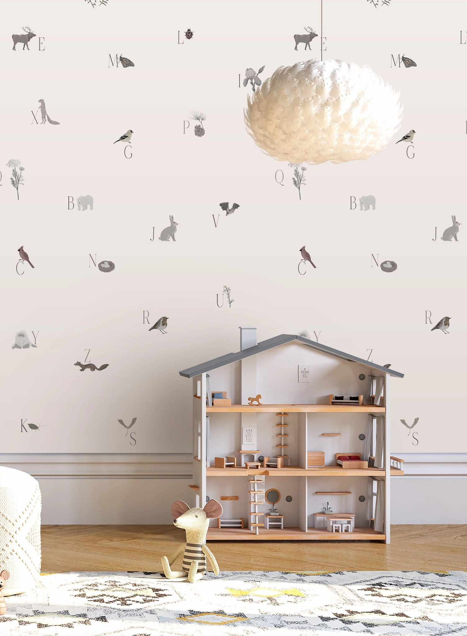 Woodland Lesson in English, Wallpaper