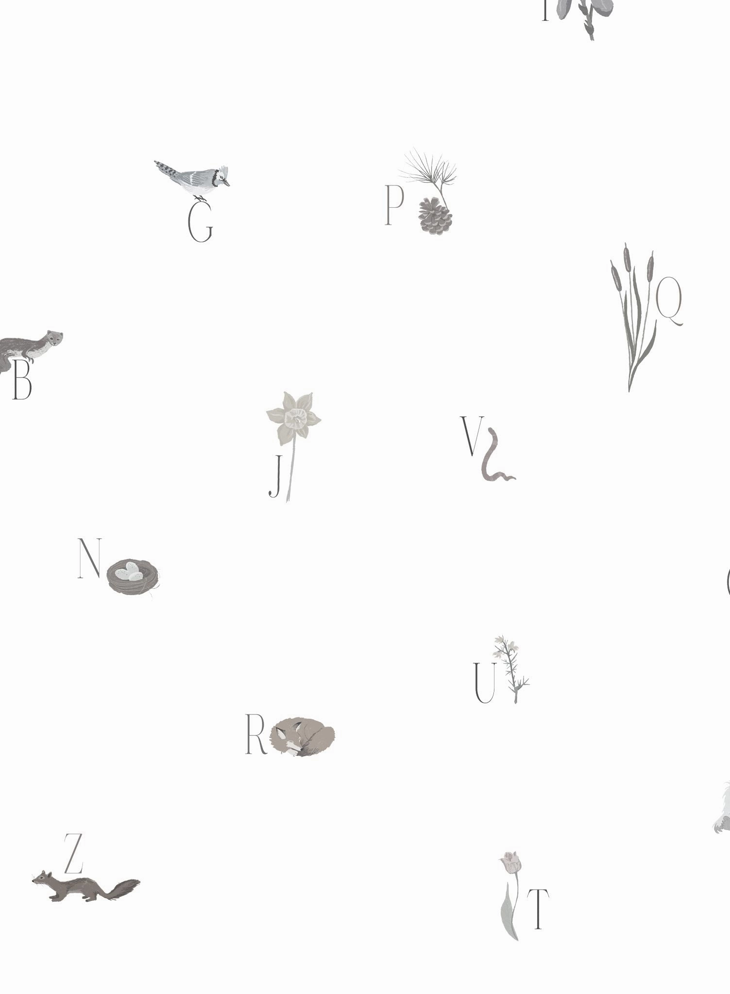 Woodland Lesson in French, Wallpaper
