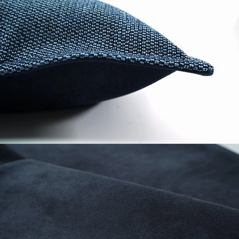 Woven Peacock Blue Throw Cushion