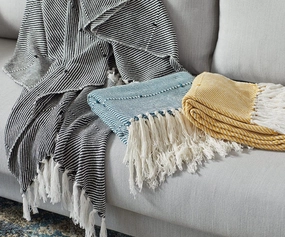 Woven Twill Throwbedding sets ,throw blankets 