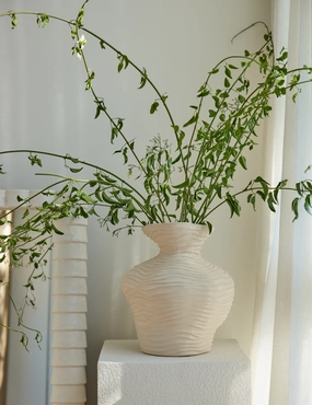 Wrinkle Vase by Sarah Sherman Samueloutdoor wrought iron plant stand