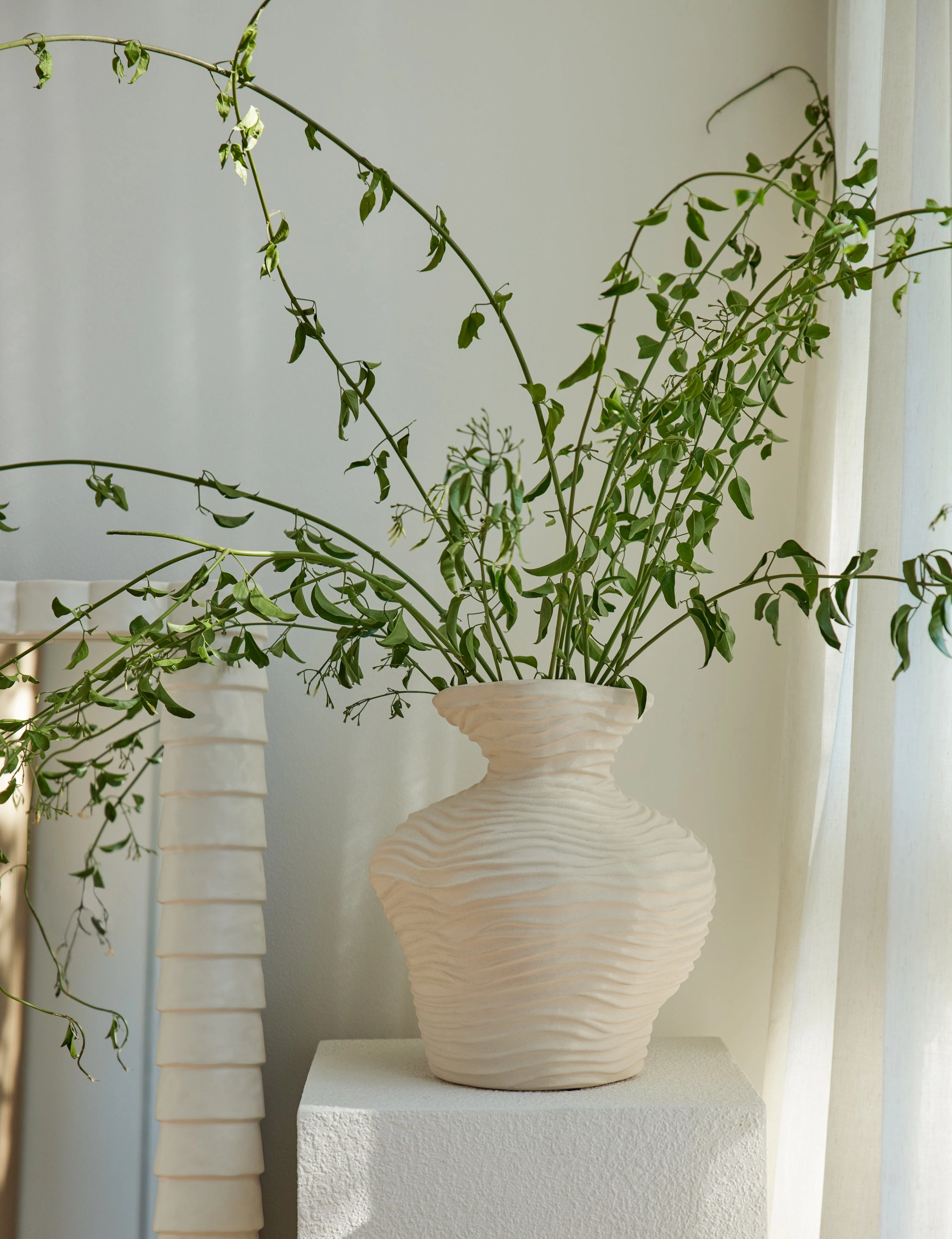 Wrinkle Vase by Sarah Sherman Samueloutdoor wrought iron plant stand