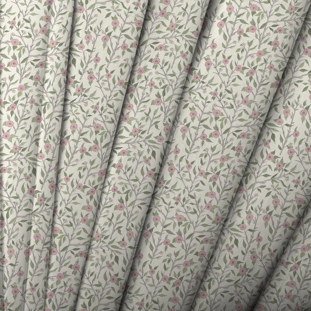 Yamuna Printed Cotton Made to Measure Roman Blinds Blush