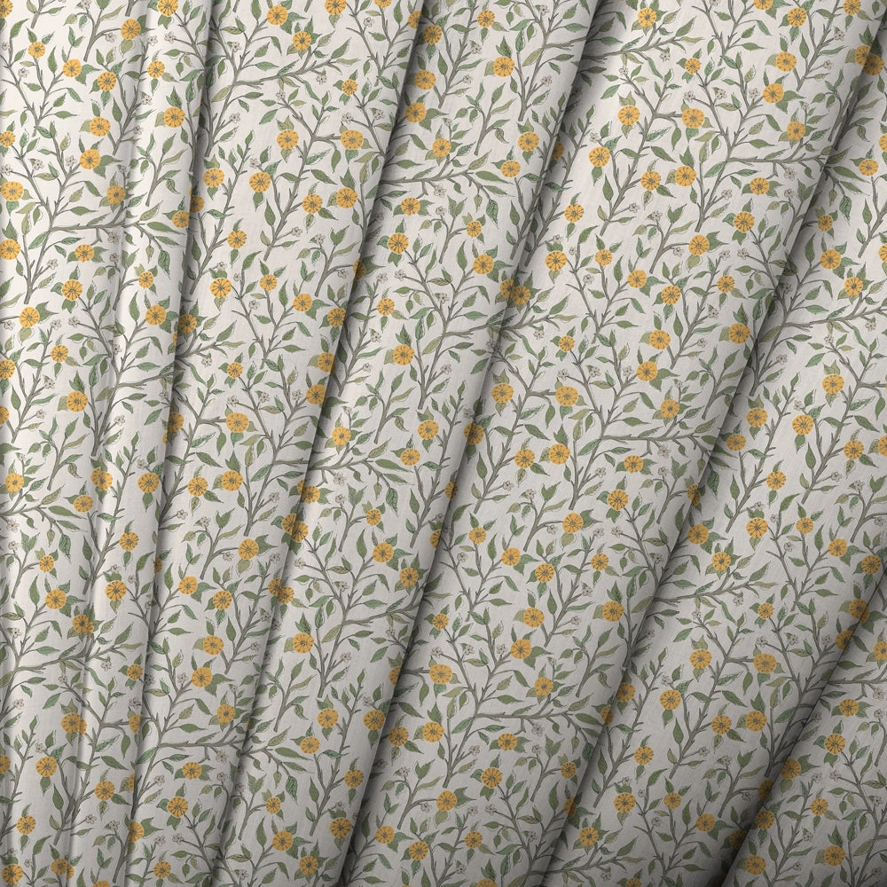 Yamuna Printed Cotton Made to Measure Roman Blinds Marigold
