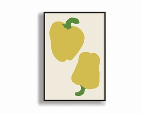 Yellow Paprikas Portraitmodern abstract painting decor