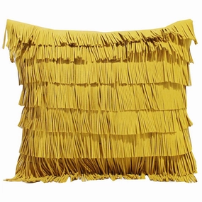 Yellow Tassels Throw Cushionhome decoration ,modern home decor 
