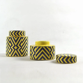 Yellow Urn Vaseshome decoration ,modern home decor 