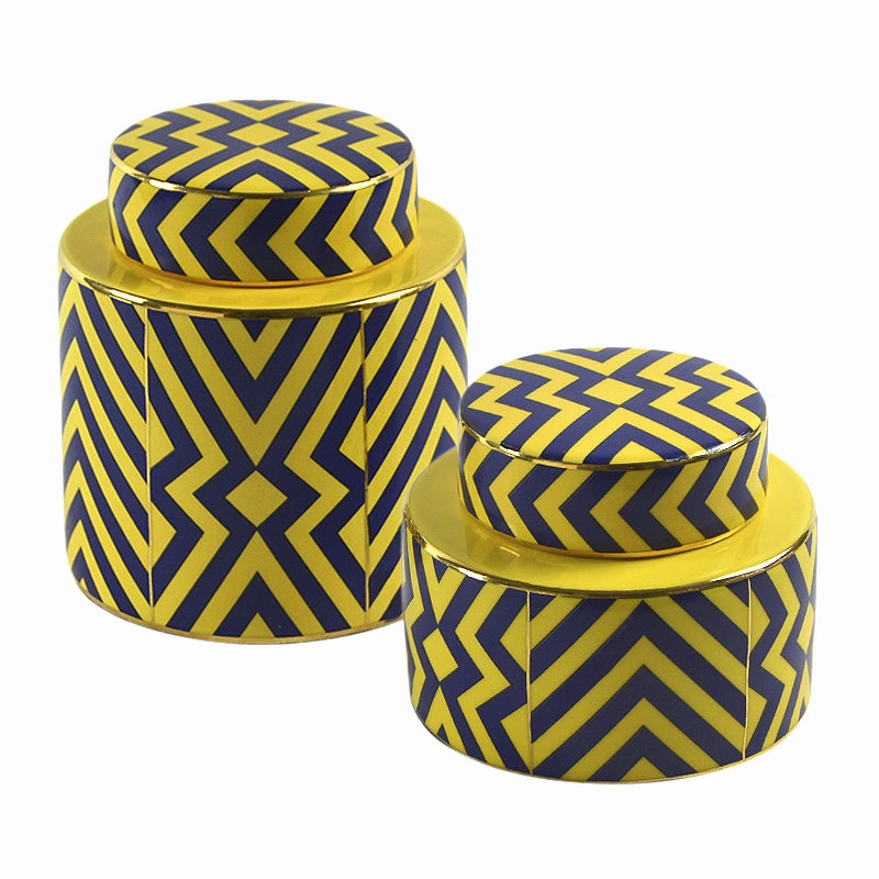Yellow Urn Vases