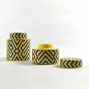 Yellow Urn Vaseshome decor ,wall decor 