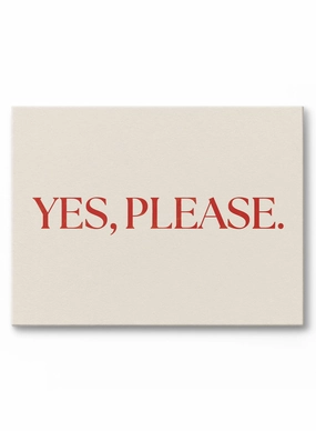 Yes, Please, Canvasindoor decorative canvas print