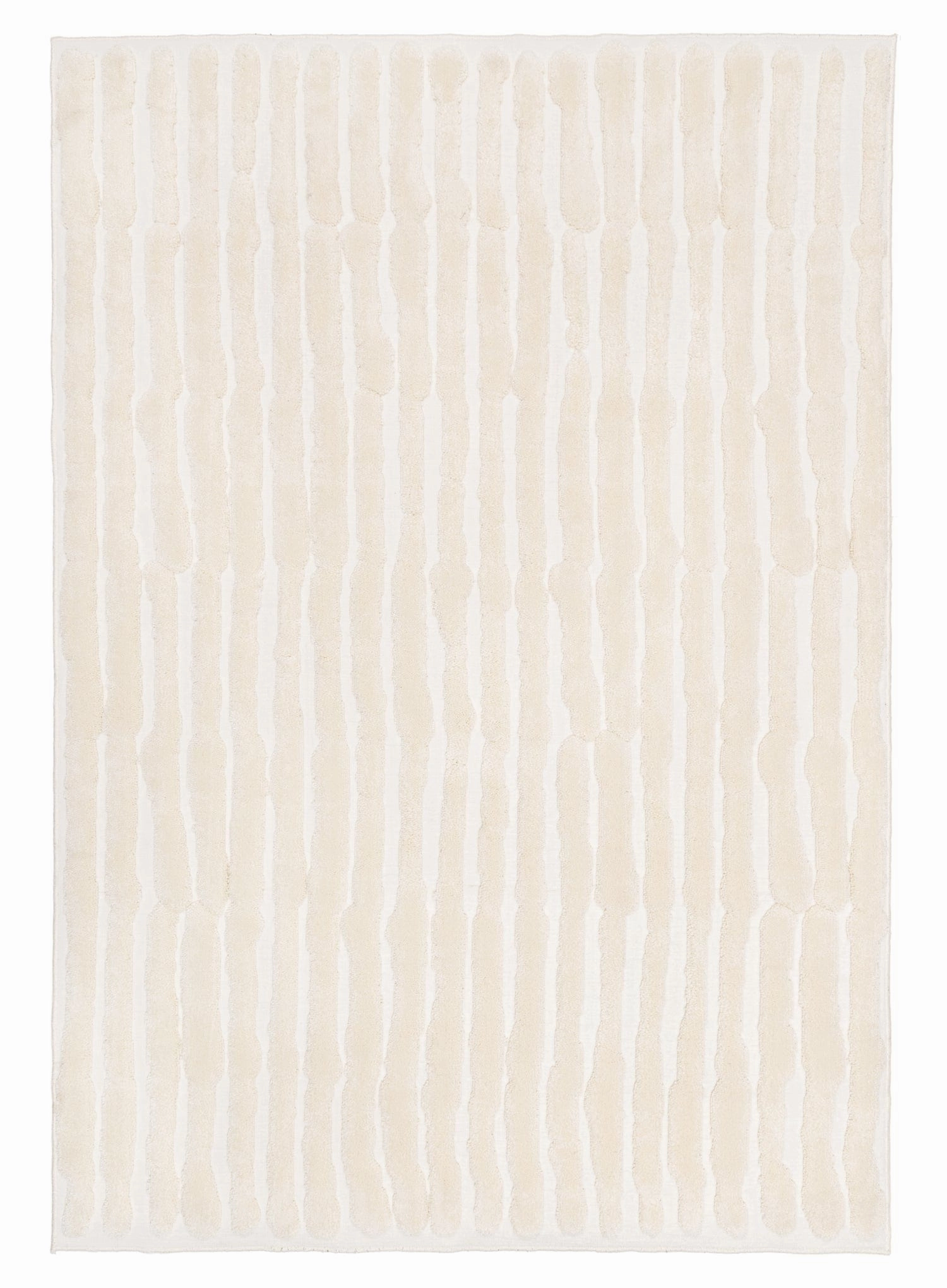 Yoanna Ivory Abstract Striped Rugmodern color block patchwork rug