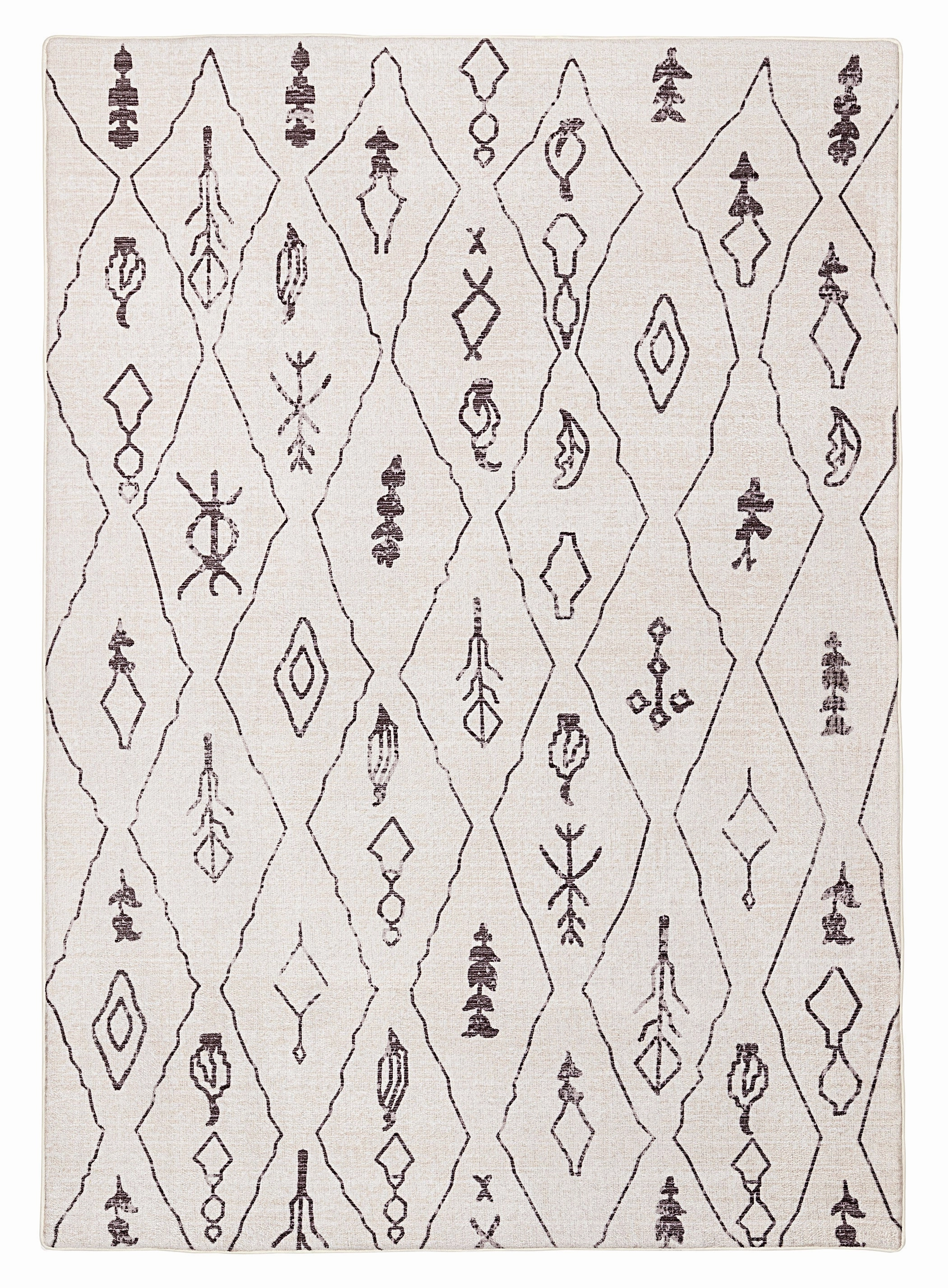 Yssa Brown Charcoal Plush Rollie Pollie Playmatmodern color block patchwork rug