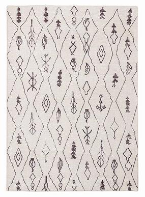 Yssa Brown Charcoal Plush Rollie Pollie Playmatmodern color block patchwork rug