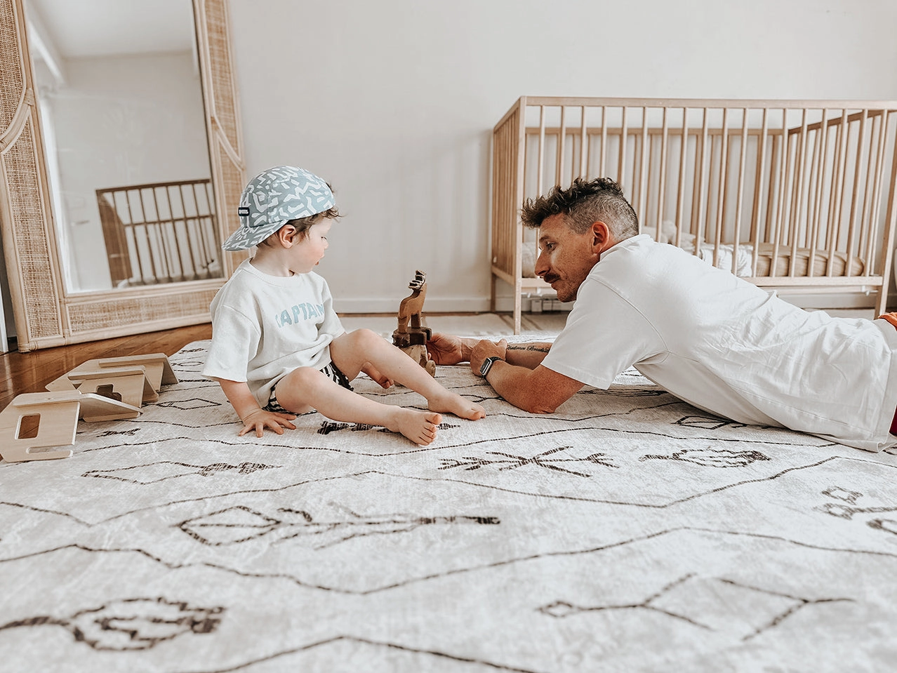 Yssa Brown Charcoal Plush Rollie Pollie Playmat