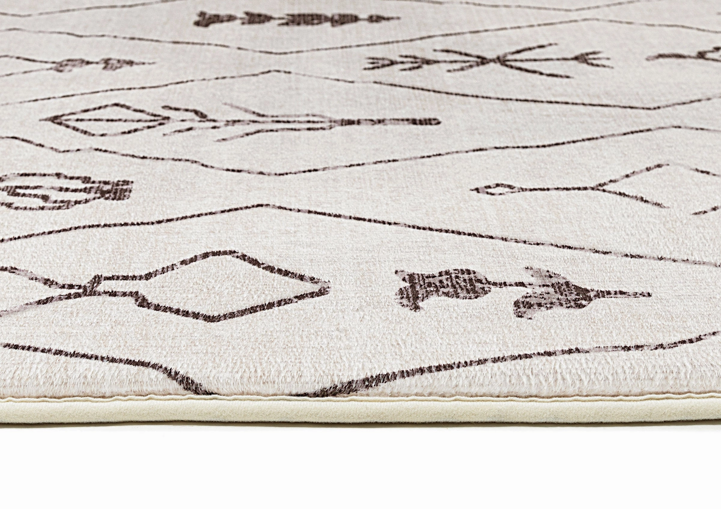 Yssa Brown Charcoal Plush Rollie Pollie Playmat