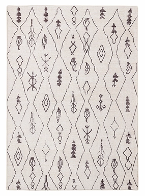 Yssa Brown Charcoal Plush Rollie Pollie Playmatmodern color block patchwork rug