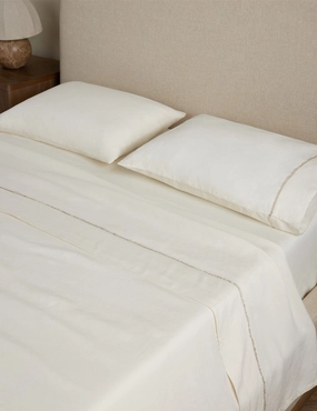 Yuka European Flax Linen? Bamboo Sheet Set by DISC Interiorsbedding sets ,throw blankets 
