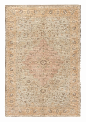 Yulia Orange Peach and Pink Floral Distressed Rug *NO RETURNS UNLESS FAULTYmodern color block patchwork rug