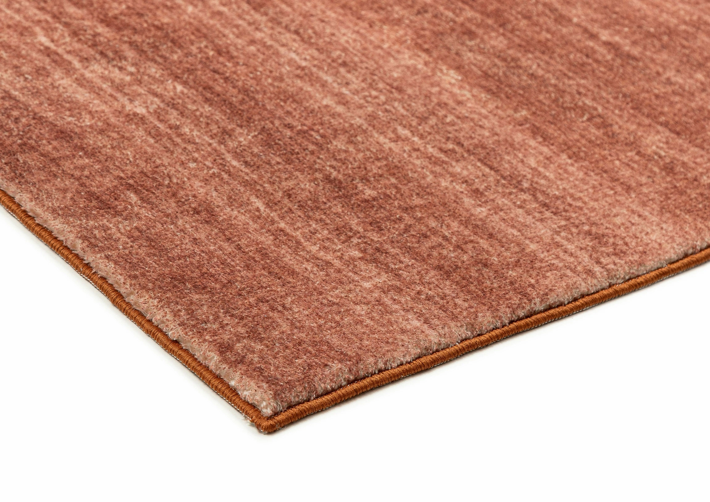 Yves Terracotta Sunset Minimal Washable Rug