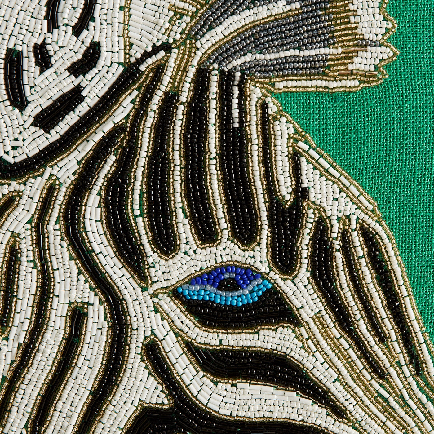 Zebra Beaded Art