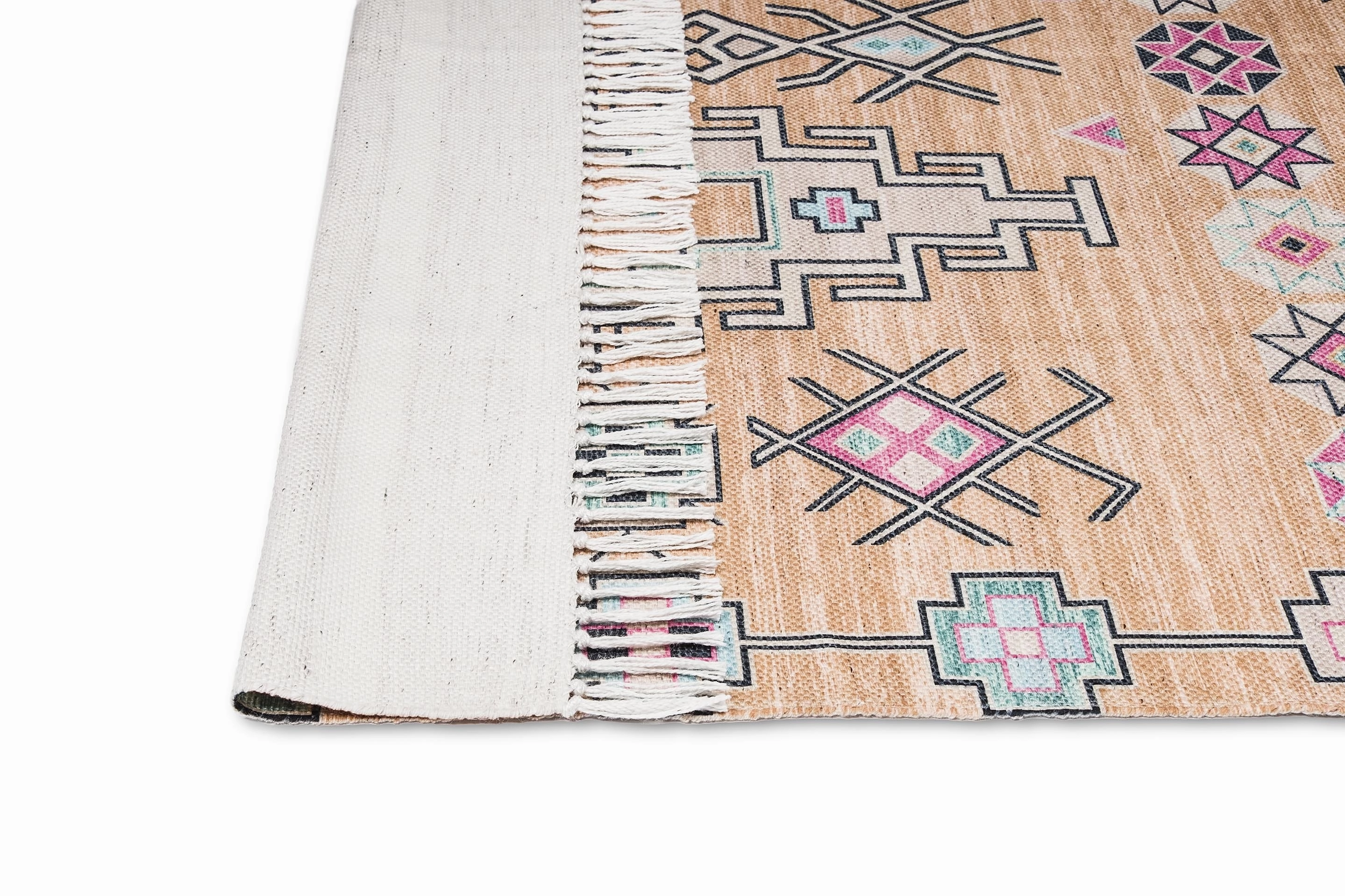 Zelda Cream Multi-Colour Abstract Tribal Indoor Outdoor Rug *NO RETURNS UNLESS FAULTY